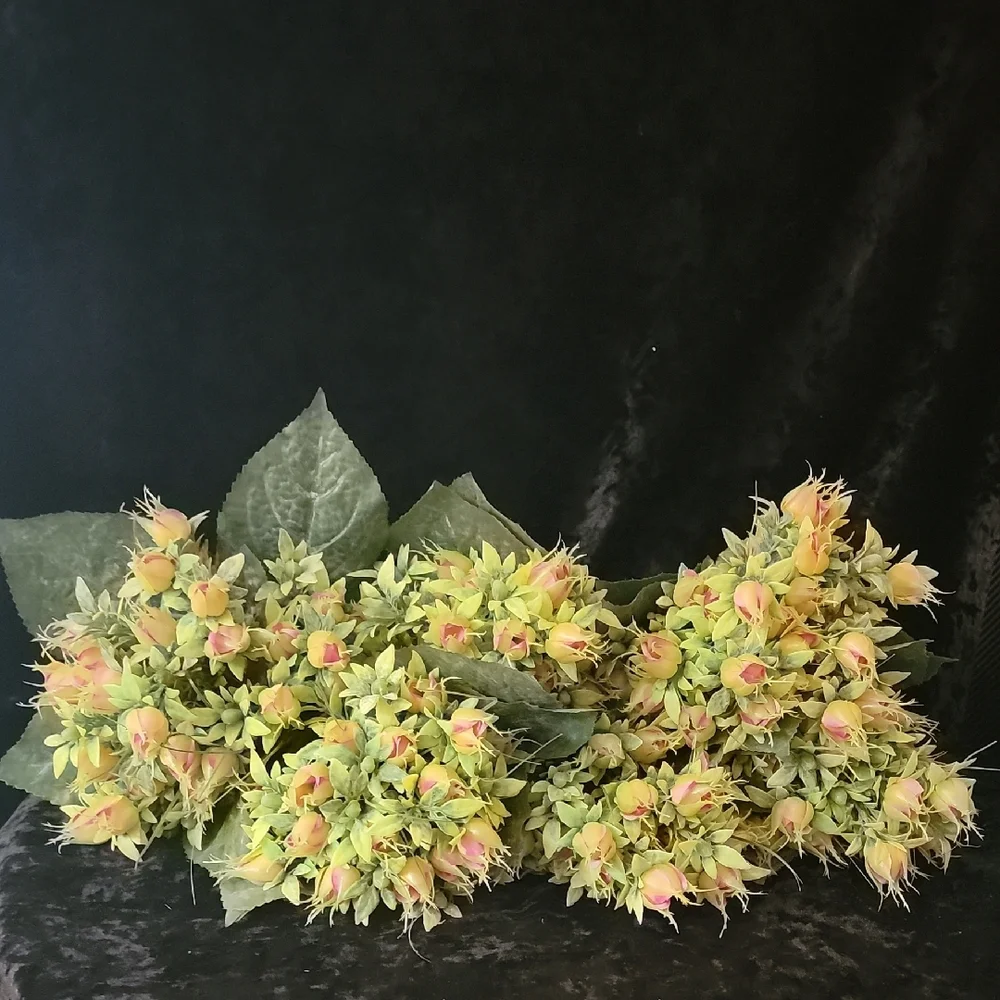Set of 6 Artificial Pink Blushing Bride Protea Blossom Bouquets - 14